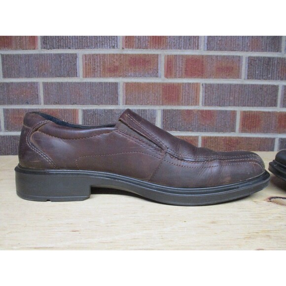 Ecco Loafers Mens 10 Brown Leather Moccasin Slip On Driving Shoes EU 44 main image 14